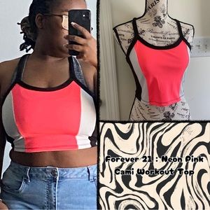 💜30% off sale💜 Forever 21 | Neon Pink Cami Workout Top